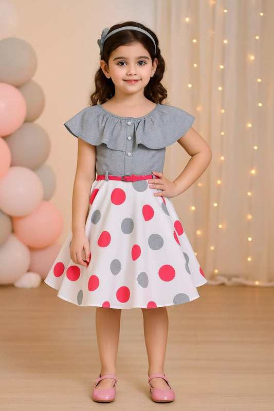 Wish Karo Baby Girls Dress Frock-(stn703pnk)