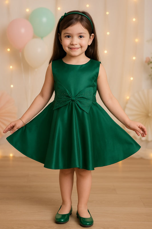 Girls Calf Length Party Dress