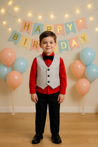 Wish Karo Kids Rompers For Boys-(bt75rd)
