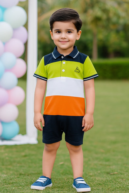 Wish Karo Kids Rompers For Boys-(bt79grn)