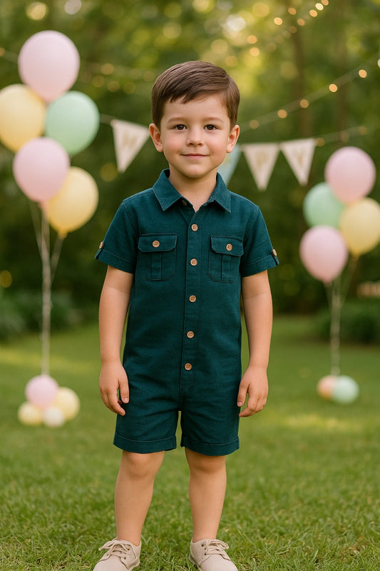 Wish Karo Boys Rompers For Kids-(bt80grn)