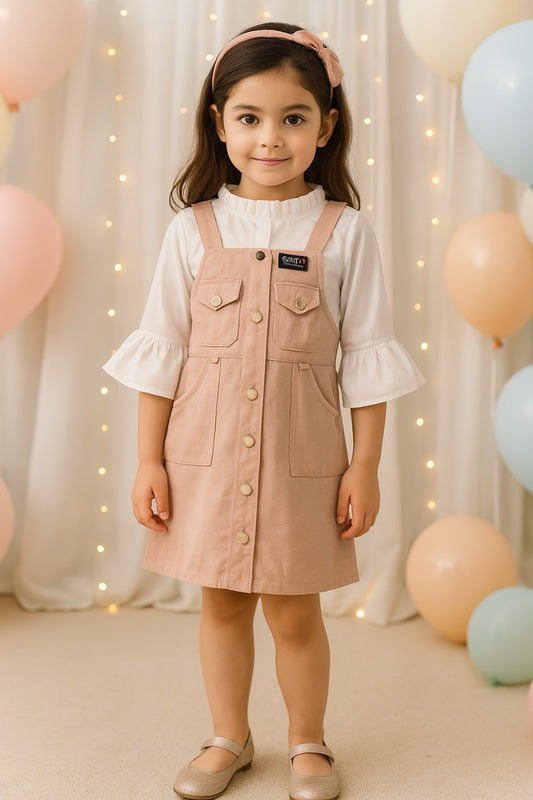 Girls Dungaree Set