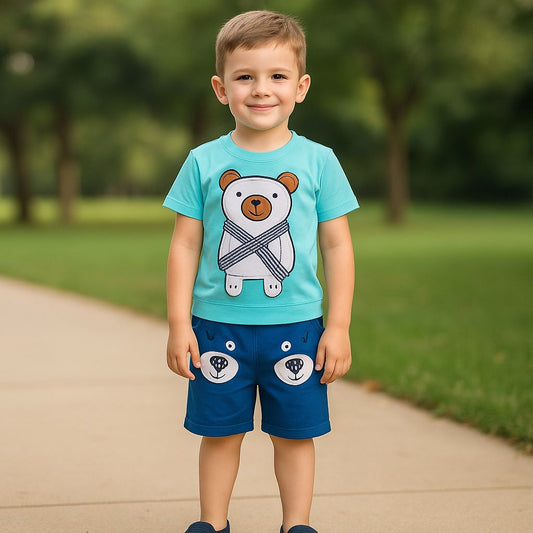 Wish Karo Unisex Clothing Sets for Baby - Boys Girls -(bt26blu)