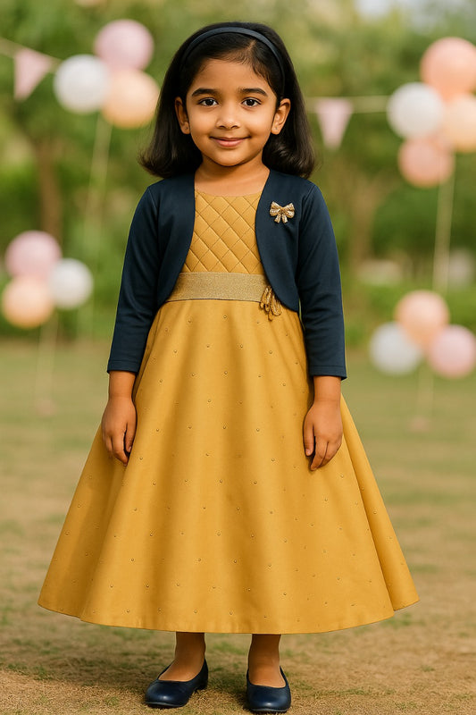 Wish Karo Baby Girls Partywear Frocks Dress For Girls (fe2784bwn)