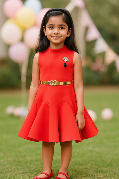 Baby Girls Party Wear Frock Dress fe2438rd