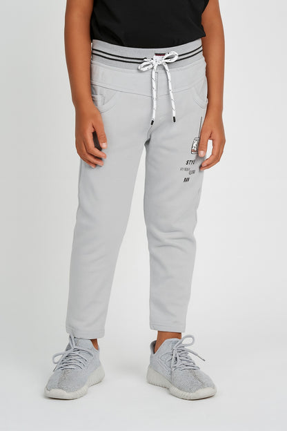 Boys Printed Elastic Casual Trouser