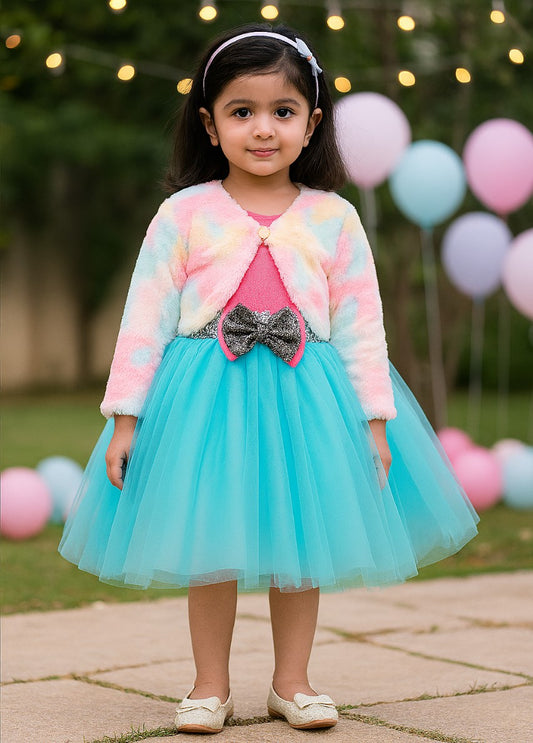 Wish Karo baby girls partywear frocks dress for girls fe3132bluJKTMLTF