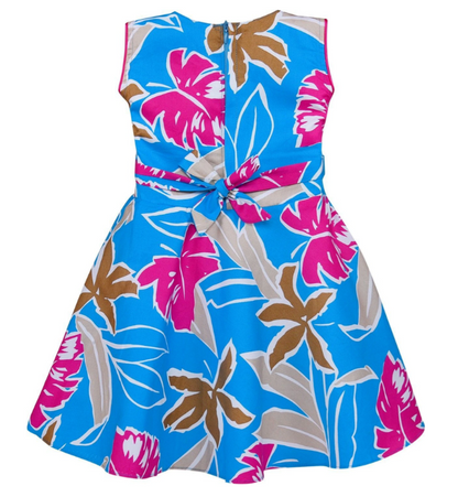 Girls Pure Cotton Printed Summer Casual Dress