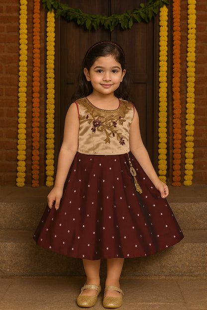 Baby Girls Embroidered Ethnic Dress