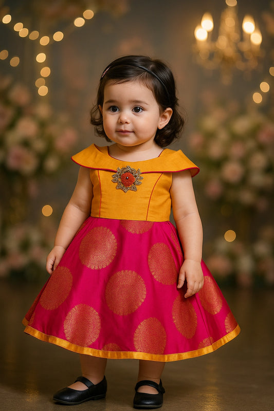 Baby Girls Party Wear Frock Birthday Dress For Girls  bxa241y