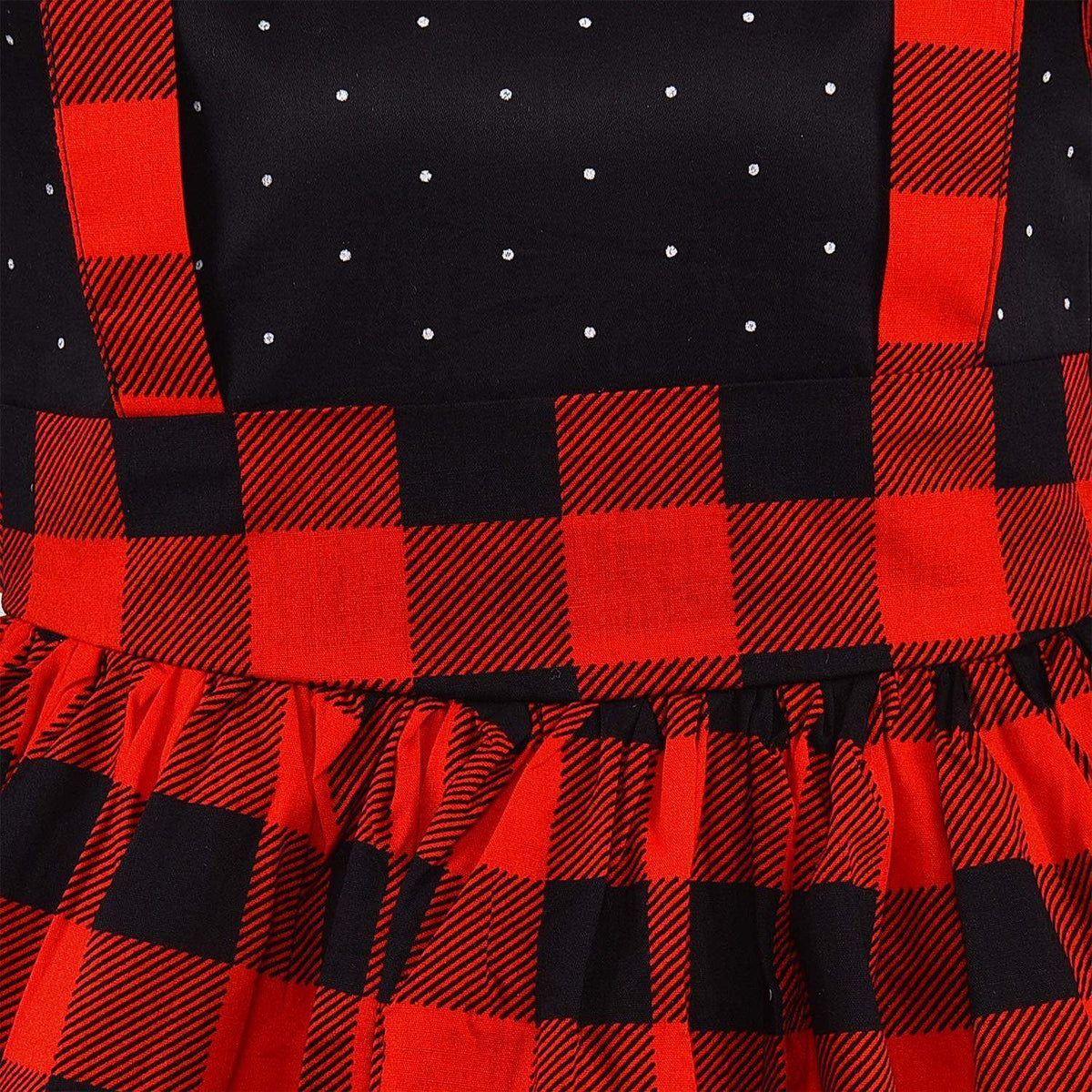 Girls Checkered Cotton Summer Casual Dress