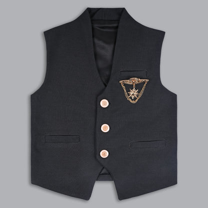 Wish Karo Shirt With Waistcoat And Pant For Boys