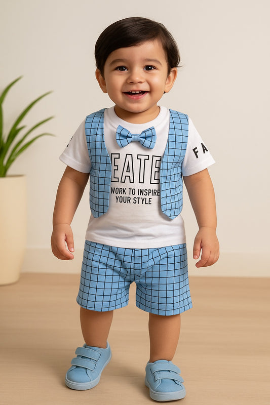 Wish Karo Unisex Clothing Sets for Boys & Baby Girls-(bt18blu)