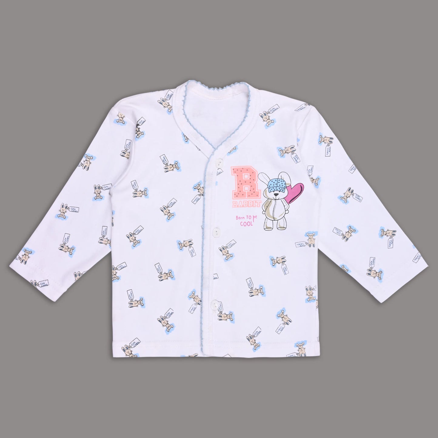 Baby Hosiery Nightwear Set (Shirt & Pyjama) with Cute Print – Pack of 2