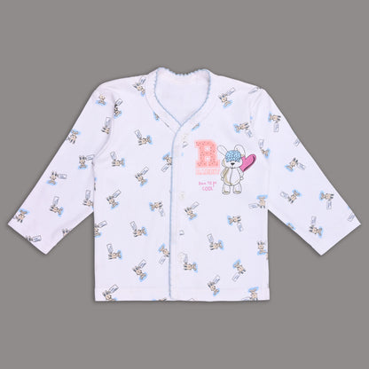Baby Hosiery Nightwear Set (Shirt & Pyjama) with Cute Print – Pack of 2