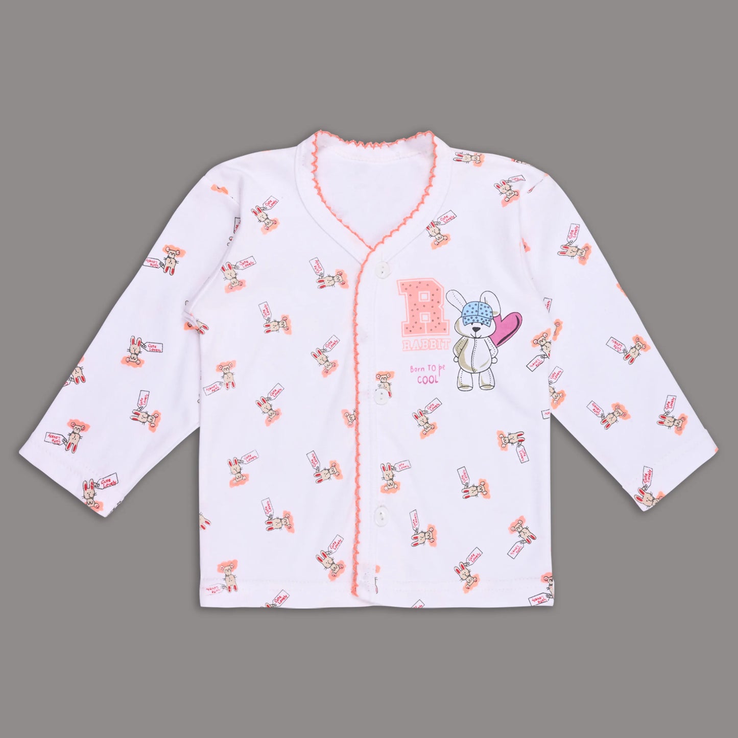 Baby Hosiery Nightwear Set (Shirt & Pyjama) with Cute Print – Pack of 2