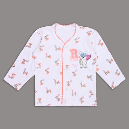 Baby Hosiery Nightwear Set (Shirt & Pyjama) with Cute Print – Pack of 2