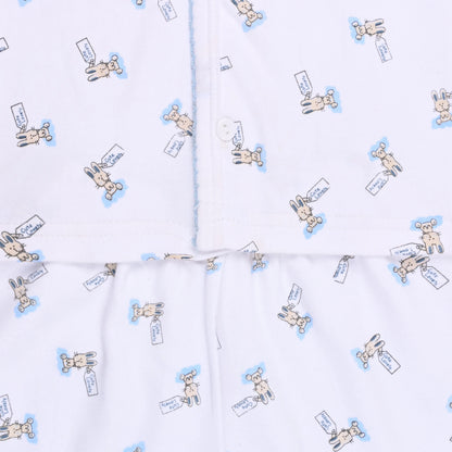 Baby Hosiery Nightwear Set (Shirt & Pyjama) with Cute Print – Pack of 2