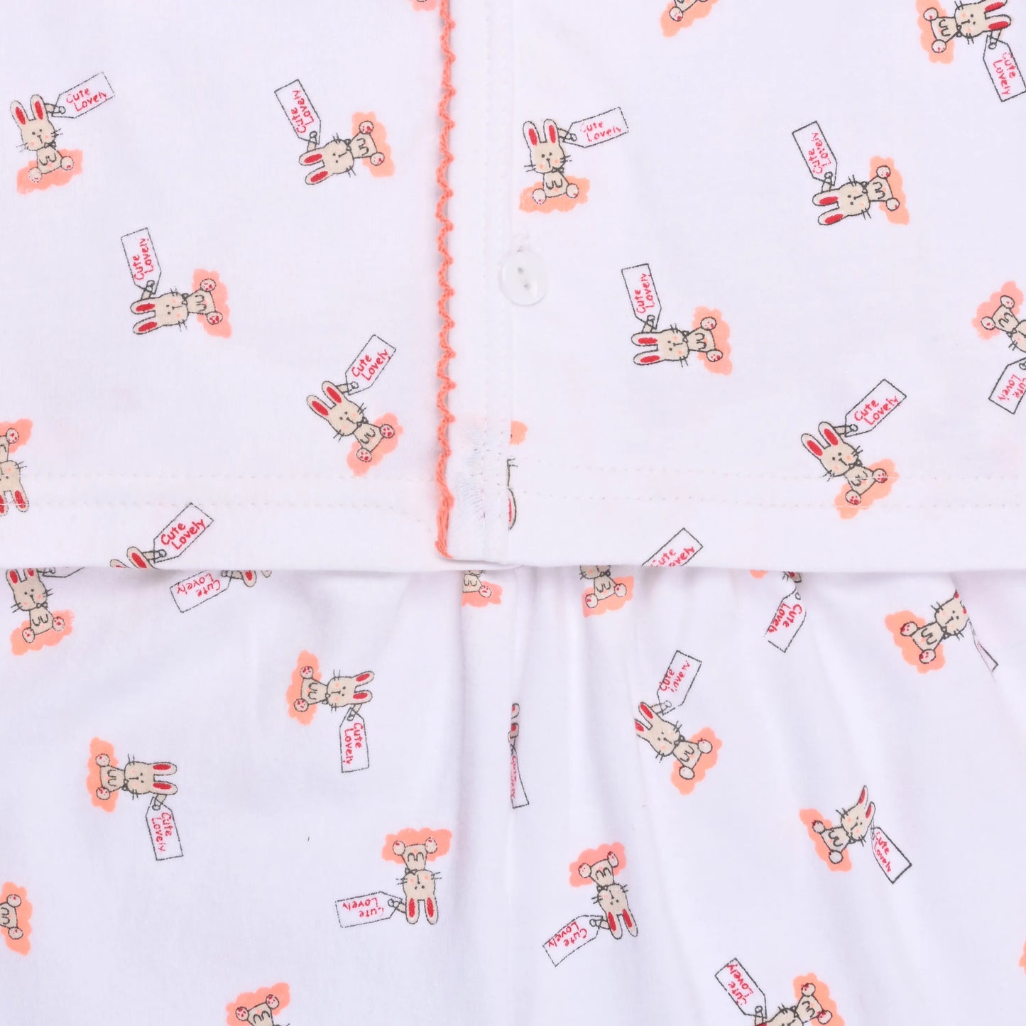 Baby Hosiery Nightwear Set (Shirt & Pyjama) with Cute Print – Pack of 2
