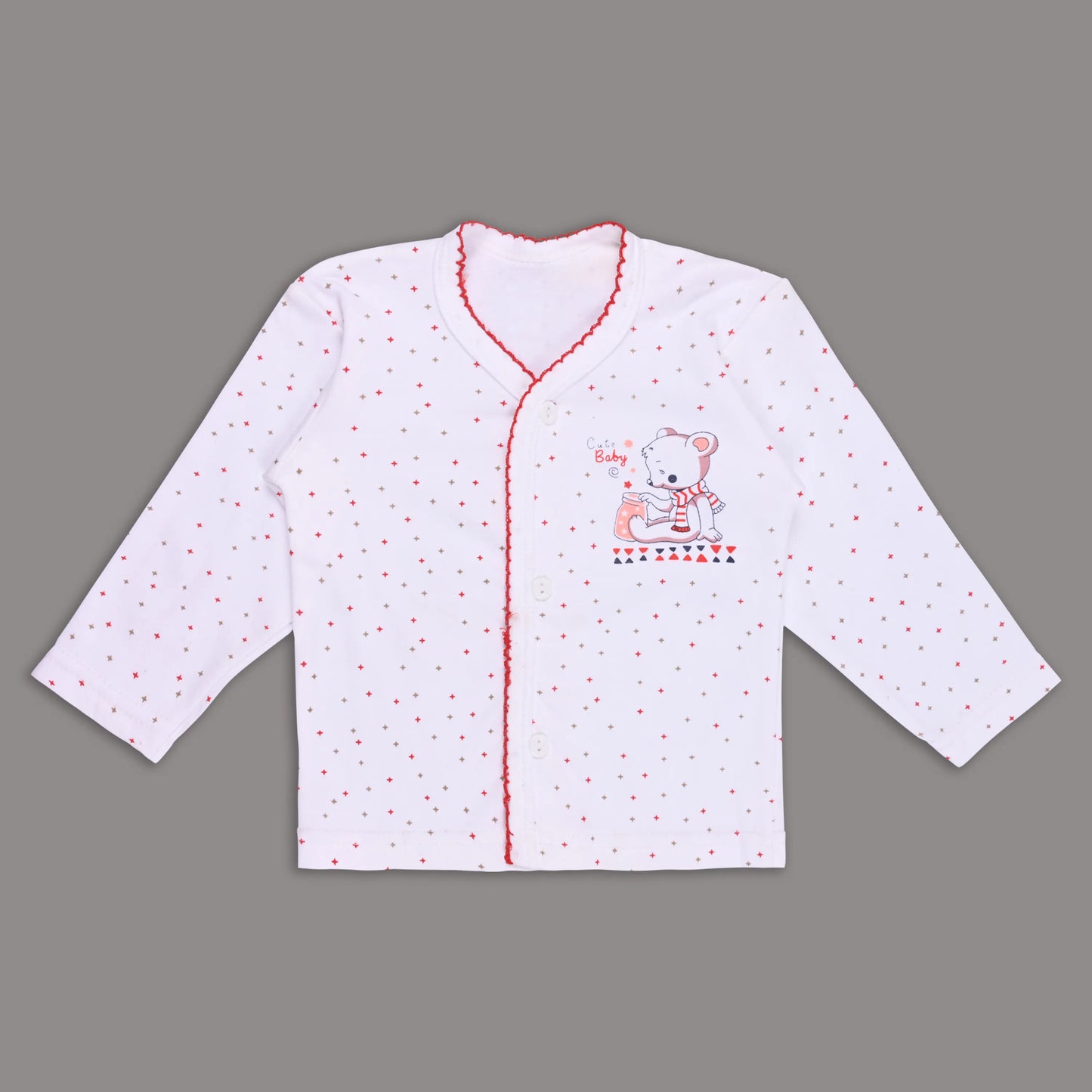 Baby Hosiery Nightwear Set (Shirt & Pyjama) with Cute Print – Pack of 2