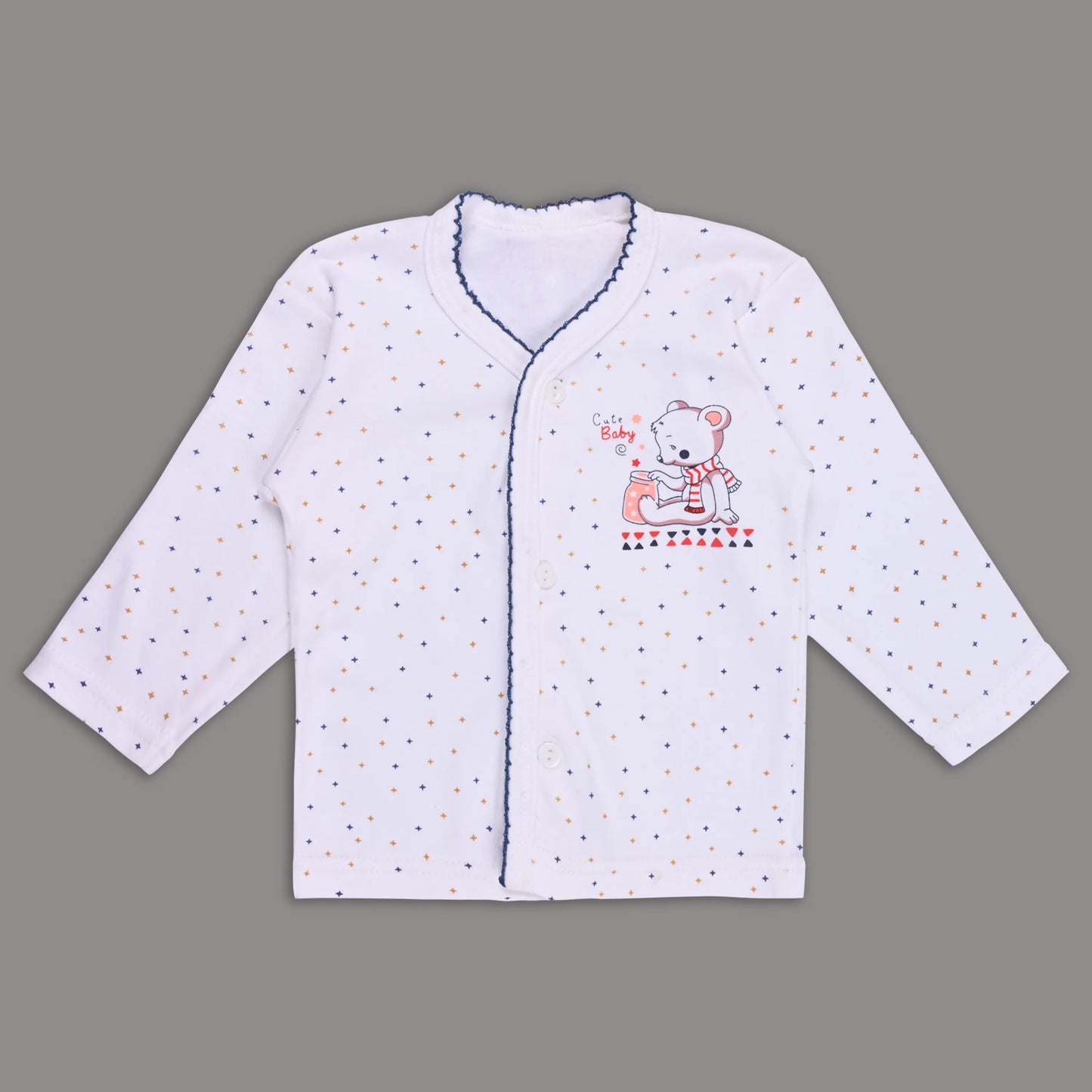 Baby Hosiery Nightwear Set (Shirt & Pyjama) with Cute Print – Pack of 2