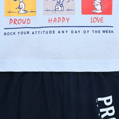 Kids Unisex Hosiery Cotton T-Shirt & Shorts Set