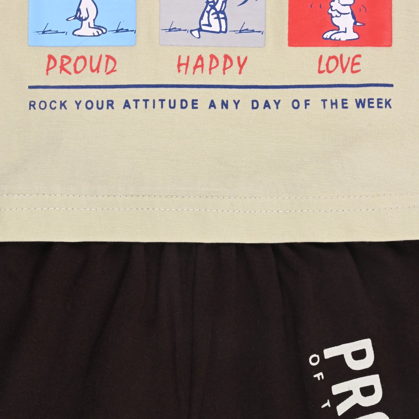 Kids Unisex Hosiery Cotton T-Shirt & Shorts Set