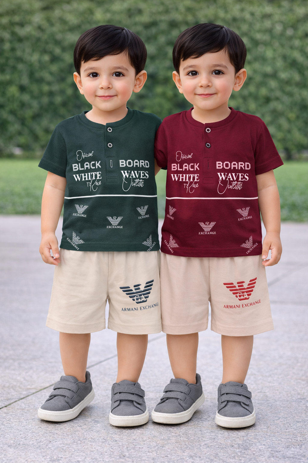 Kids Unisex Hosiery Cotton T-Shirt & Shorts Set