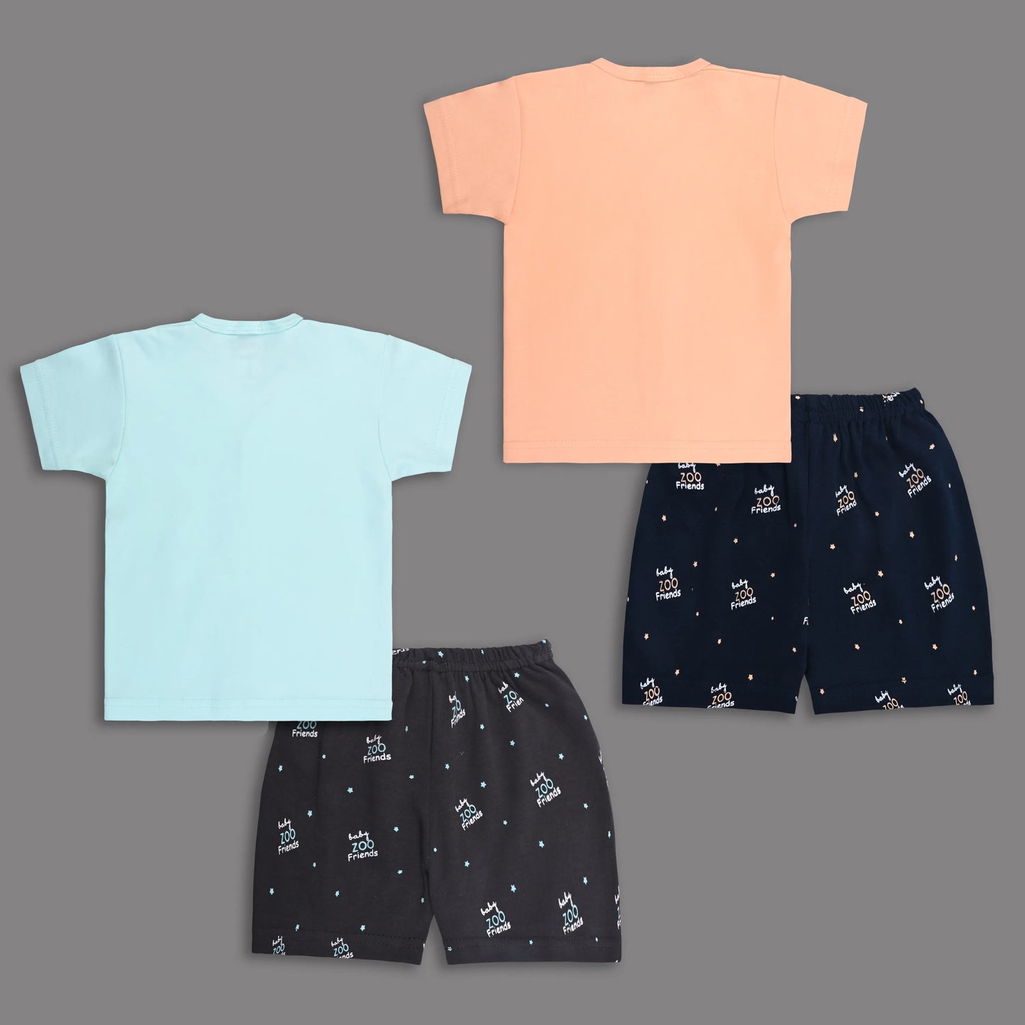 Kids Unisex Hosiery Cotton T-Shirt & Shorts Set