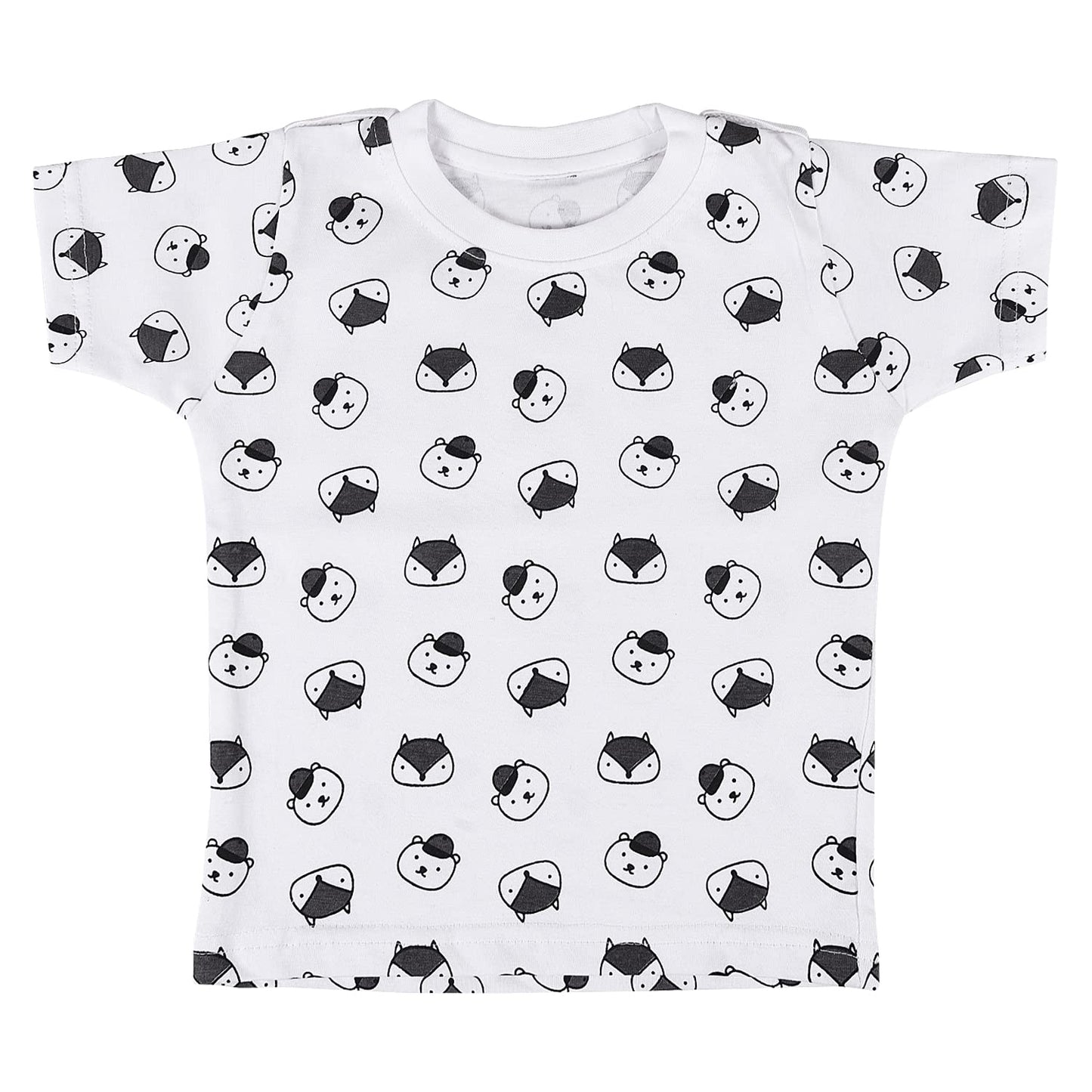 Boys Conversational Printed Dungaree Set