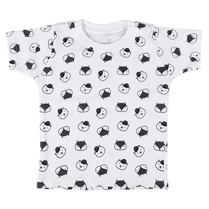 Boys Conversational Printed Dungaree Set