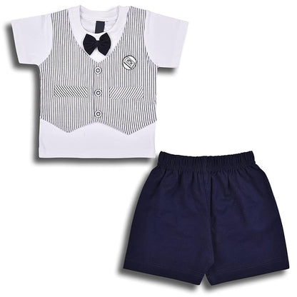 Baby Boys Pure Cotton T-Shirt & Shorts Set