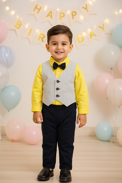 Boys Striped Cotton Party wear