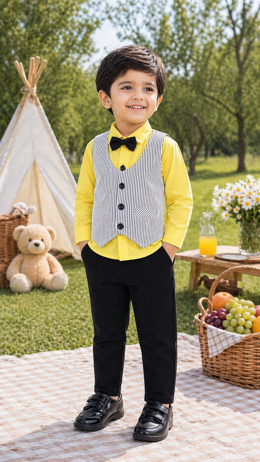 Boys Striped Cotton Party wear
