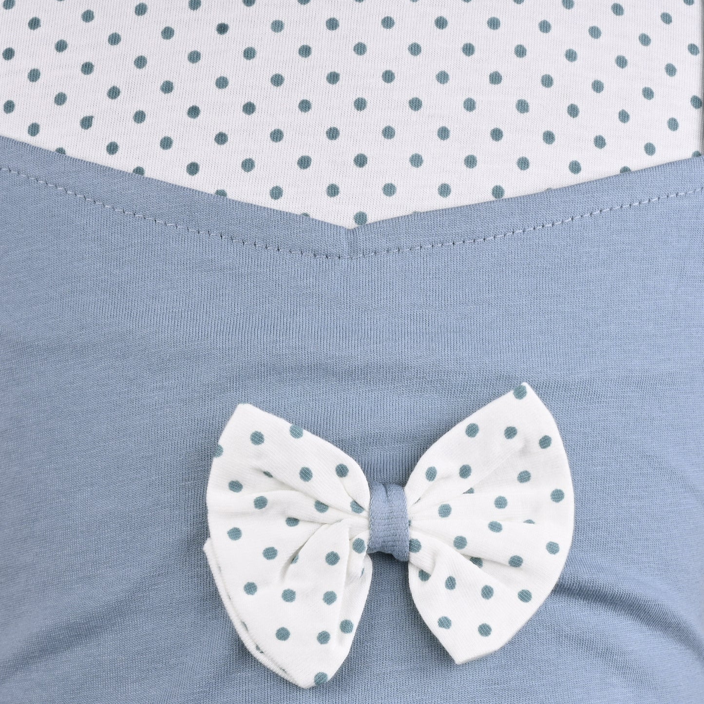Girls Embroidered Cartoon Bow Cotton Casual Dress