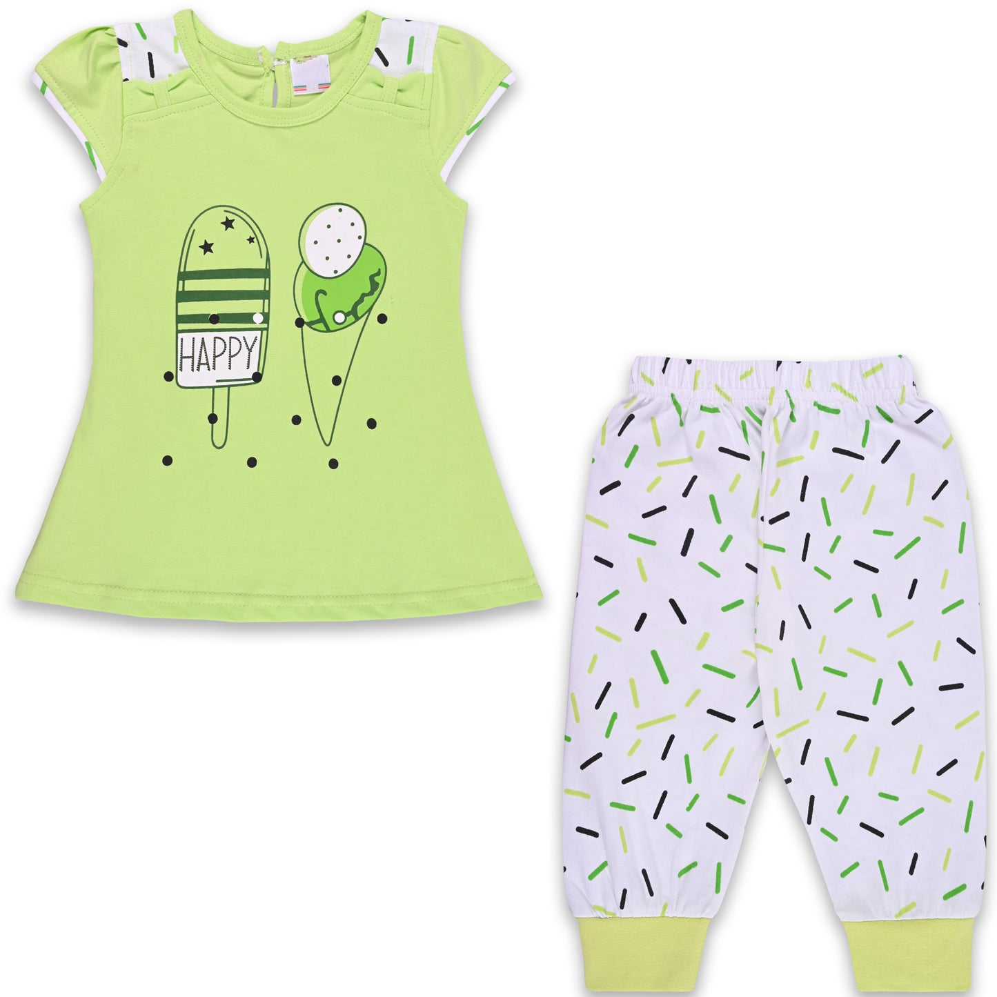 Girls Printed Top and Pant Clothing Set