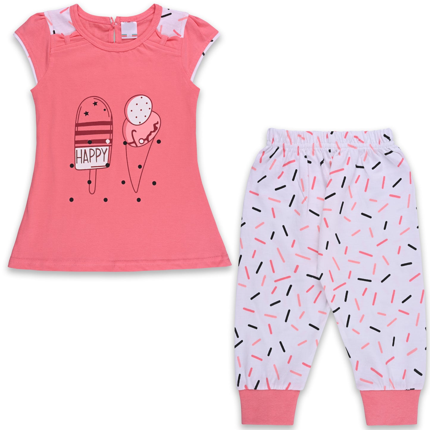 Girls Printed Top and Pant Clothing Set