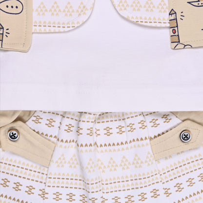 Boys Cotton T-shirt and Shorts Partywear Set
