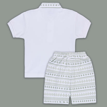 Boys Cotton T-shirt and Shorts Partywear Set