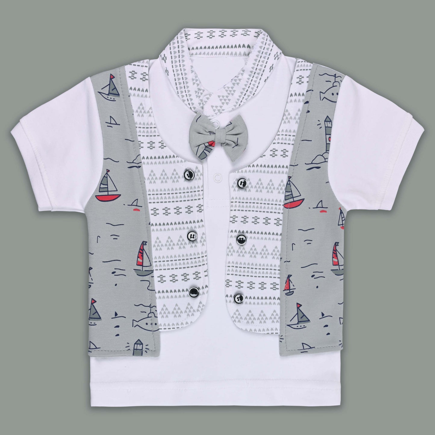 Boys Cotton T-shirt and Shorts Partywear Set