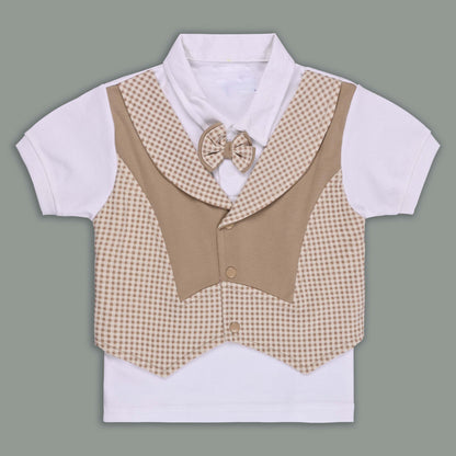 Boys Cotton T-shirt and Shorts Partywear Set bt826