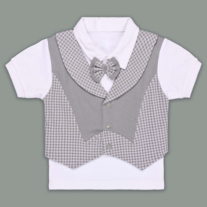Boys Cotton T-shirt and Shorts Partywear Set bt826