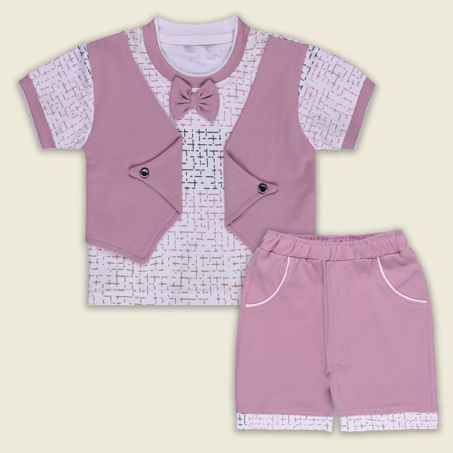 Boys Cotton T-shirt and Shorts Partywear Set bt827
