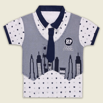 Boys Cotton T-shirt and Shorts Partywear Set bt828