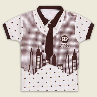Boys Cotton T-shirt and Shorts Partywear Set bt828