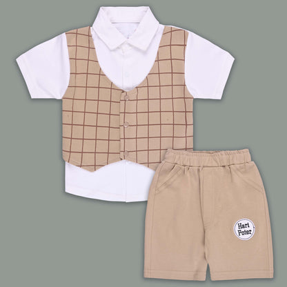 Boys Cotton T-shirt and Shorts Partywear Set bt829