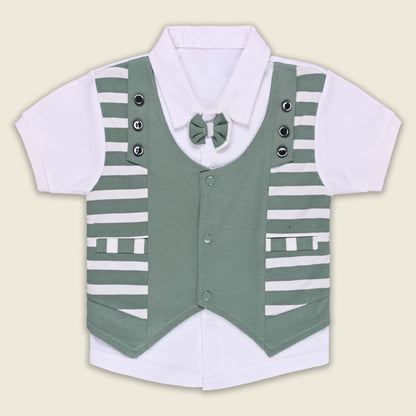 Boys Cotton T-shirt and Shorts Partywear Set