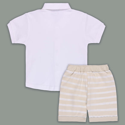 Boys Cotton T-shirt and Shorts Partywear Set