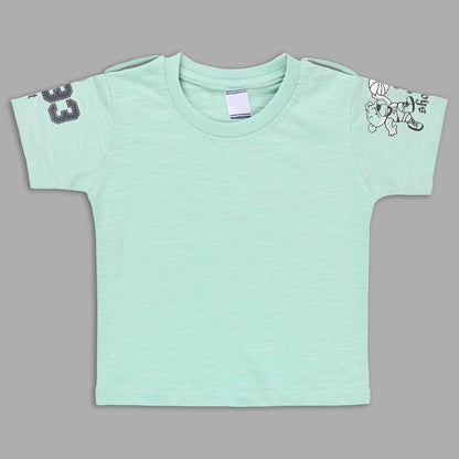 Boys Striped T-shirt and Denim Dungaree Set