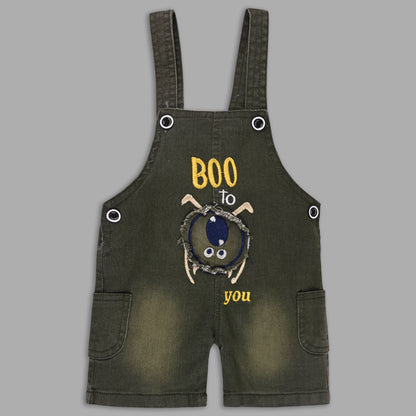 Boys Striped T-shirt and Denim Dungaree Set